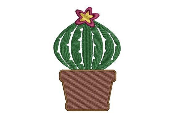 Cactus and Succulent Embroidery Design