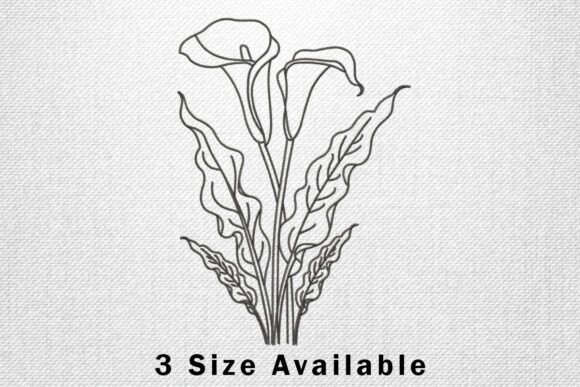 Calla Lily Line Art