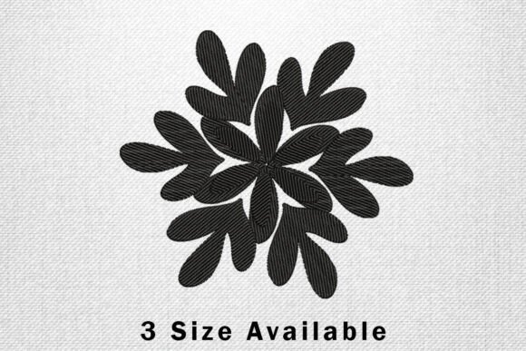 Modern Black Flower: A Seasonal Embroidery Staple