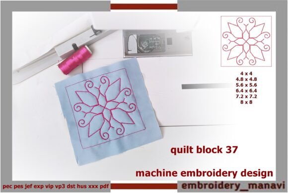 Quilting with Floral Plant Patterns